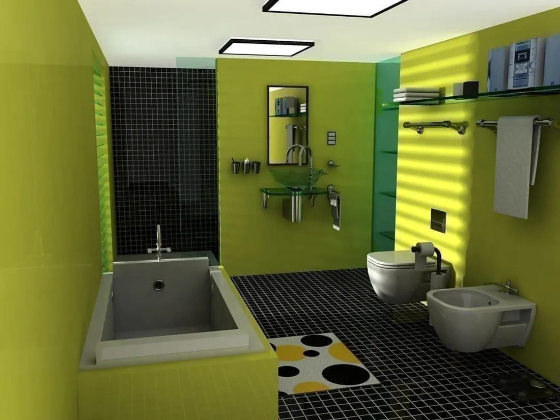 Moderner Designboden im Innenraum