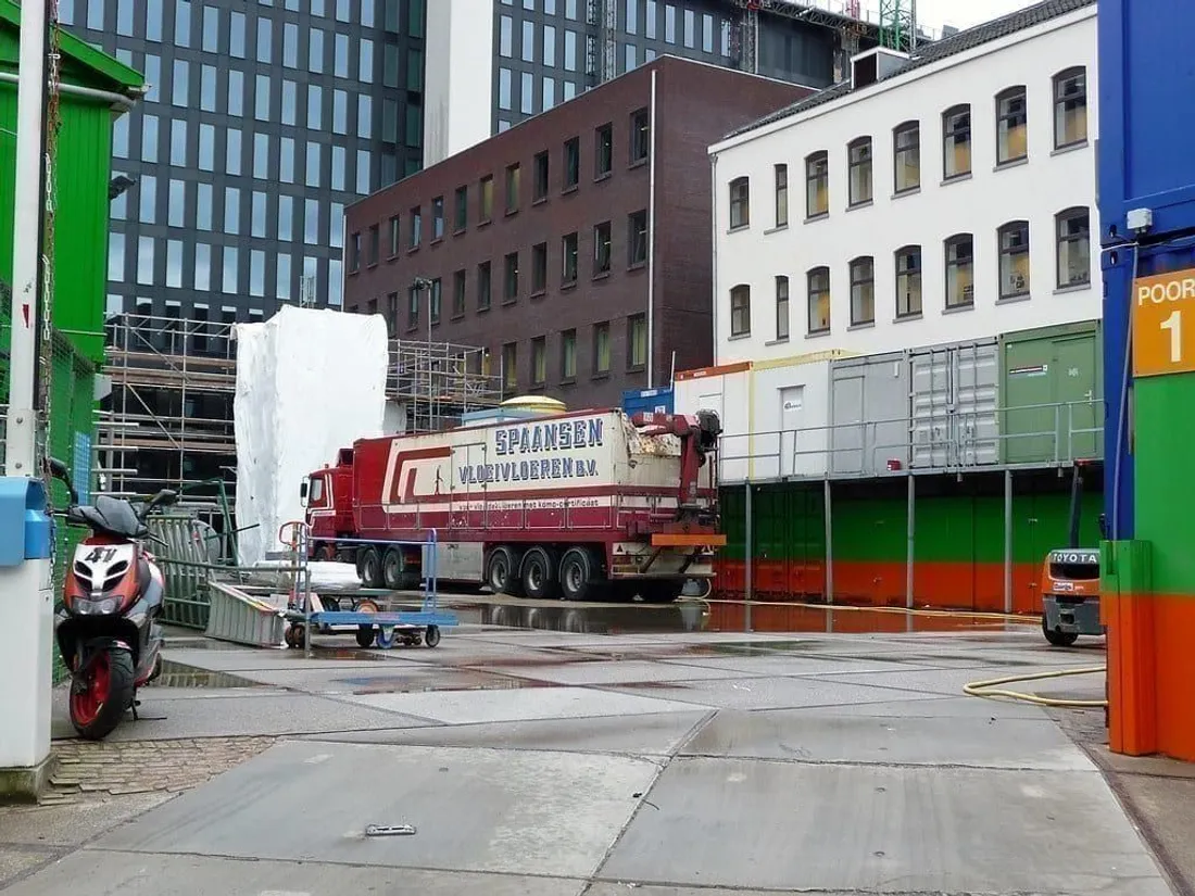 Baustelle während der Sanierung