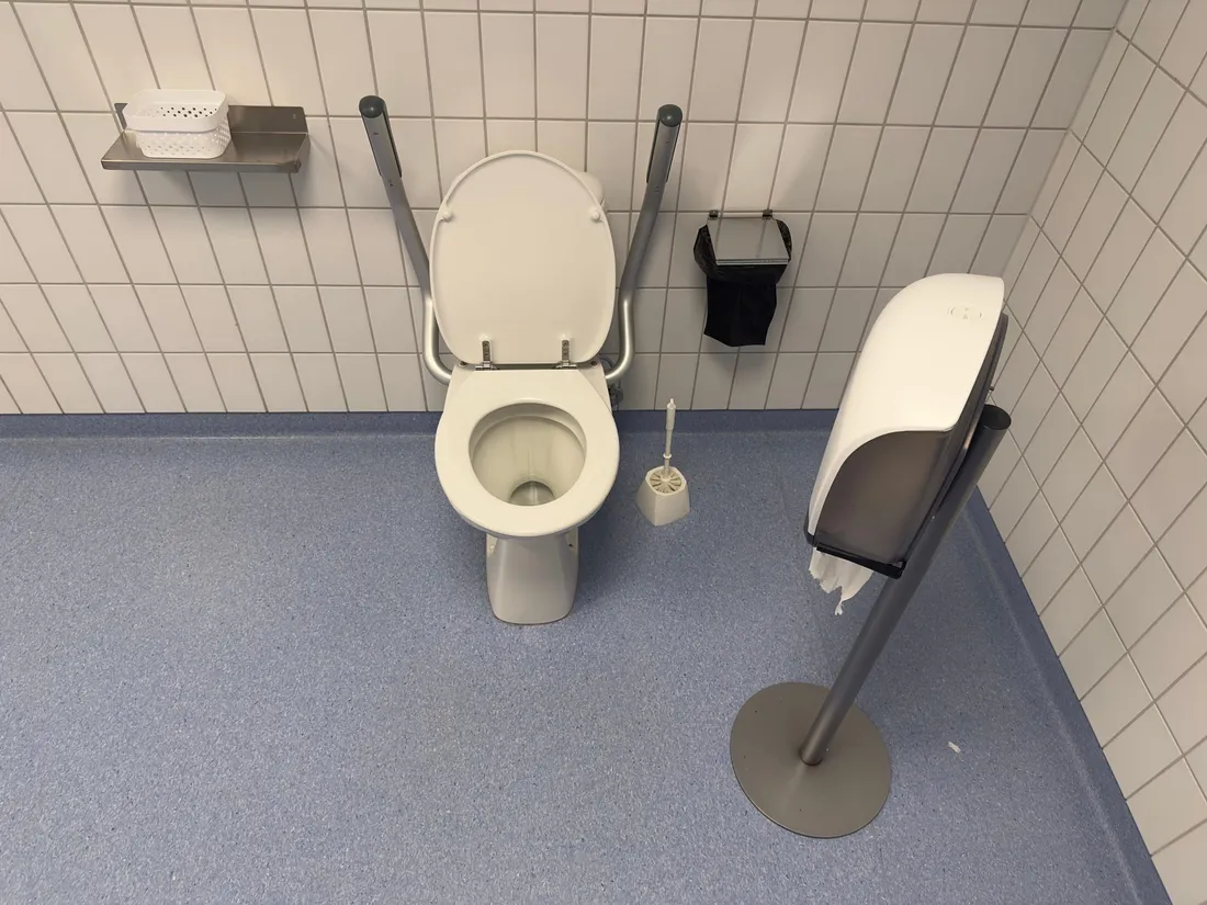 Modernes WC im Bad